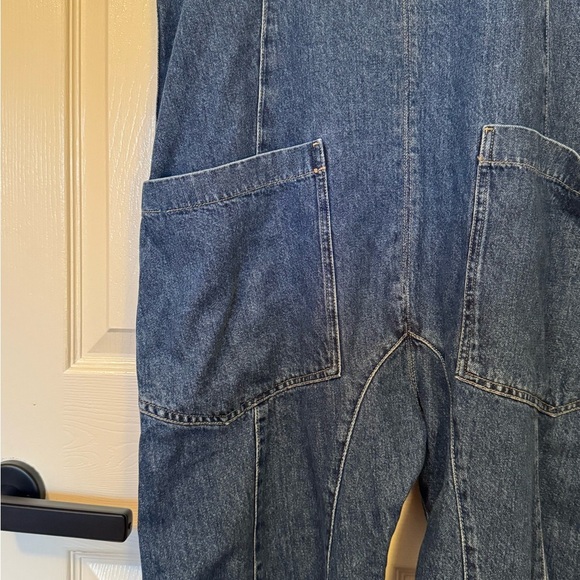 Free People - We The Free Blue Denim Women's Jumpsuit Size S - Picture 6 of 13
